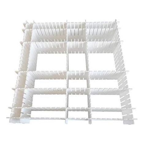 Séparateurs de Goulottes en Plastique, 12 Pièces Adaptables, pour Linge Intérieur Chaussettes Bureau (1/5)