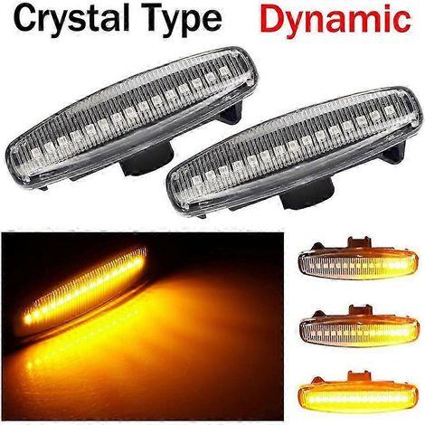 Lot de 2 feux de position latéraux dynamiques à LED pour Infiniti EX25 EX35 EX37 FX30d FX35 FX37 FX50 G25 G35 G37 JX35 M25 M35 M37 (1/5)