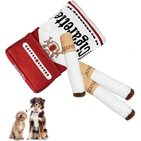 Jouets interactifs pour chiens Giggles - Cigarettes pour chiens - Jouet couineur en forme de cigare (1/5)