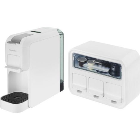 Machine à café à dosettes et capsules CATLER Porto ES 720 - Compatible Dolce Gusto - Nespresso - Café moulu - Blanc (1/5)