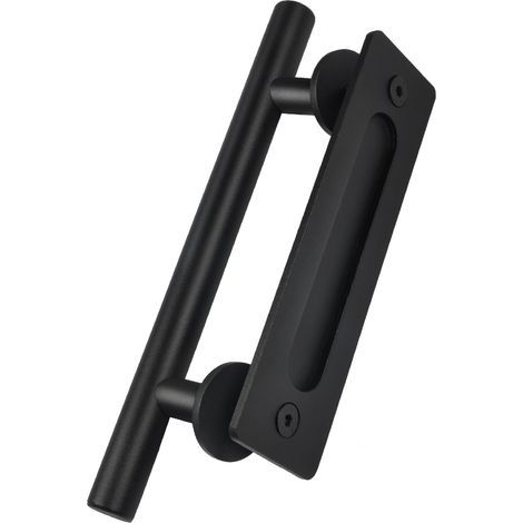 Poignée de Porte Grange Vintage en Acier Inoxydable Noir (1/5)
