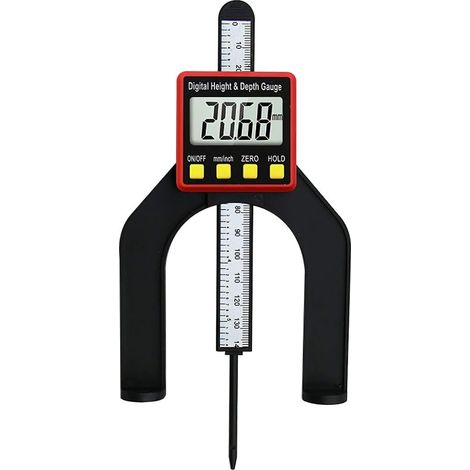 Jauge De Profondeur Numérique Jauge De Mesure De La Hauteur De Mesure Du Bois Appareil 2 En 1 Hauteur Outil De Mesure Pour Le Réglage Remises Grooves-AIMOONSA