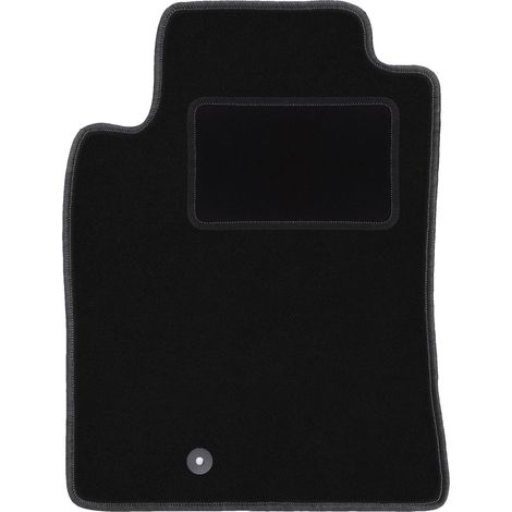 Alfombrilla de terciopelo para el conductor para: Toyota Camry V sedán (1996-2001) negra