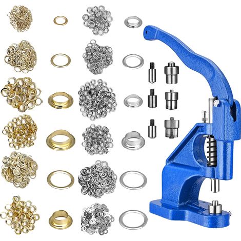 Machine à œillets Grommet, construction en fer durable, matrices interchangeables (1/2)