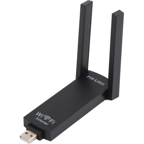 Repeteur Wifi - 300 Mbps - 2 Antennes Externes - USB Alimente - Pour Maison Bureau Appartement - 1 Unite (1/5)