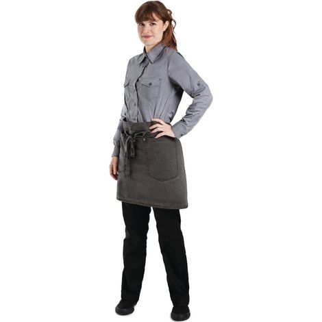 Tablier Serveur Court Chef Works Urban Dorset Antique Taupe - Chef Works