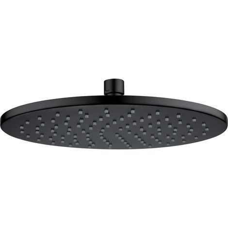 Deante Runde Duschkopf Schwarz Matt 250 mm (1/2)