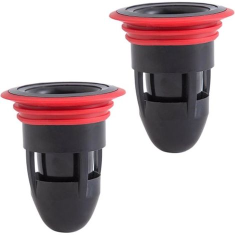 Juego de 2 filtros de silicona para desagüe de ducha: válvula de desagüe antiolor y antidesodorante para desagües de 41-50 mm. (1/5)