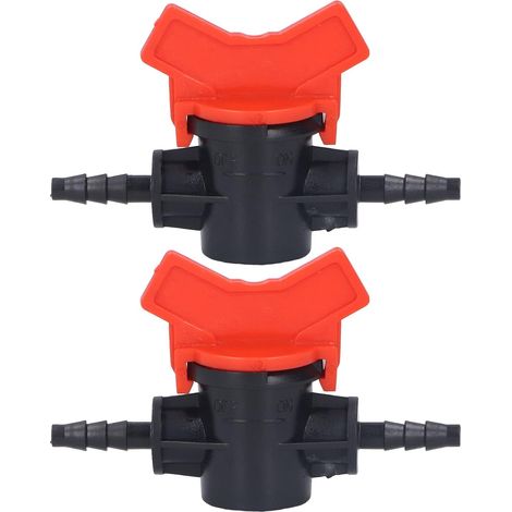 2 Pièces Régulateur de Débit Vanne de Contrôle de Débit ABS Plastique Liquide Contrôle Vanne D'Arrêt Pompe à Eau Droite à Travers le Raccord de Vanne(4MM flow regulator) (1/5)