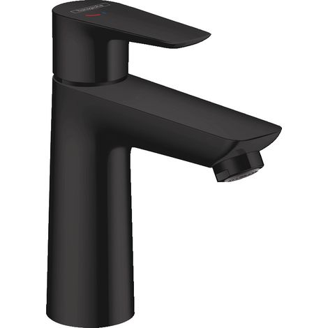 Hansgrohe Talis E - Waschtischarmatur mit Ablaufgarnitur, CoolStart, schwarzmatt 71713670 (1/2)
