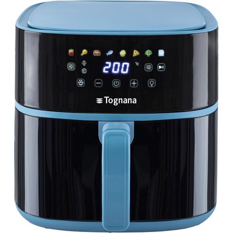 Tognana Porcellane D2DFA05IRZU Fritteuse Einzelbild 8 l Eigenständig 2000 W Heißluftfritteuse Schwarz, Blau (1/5)