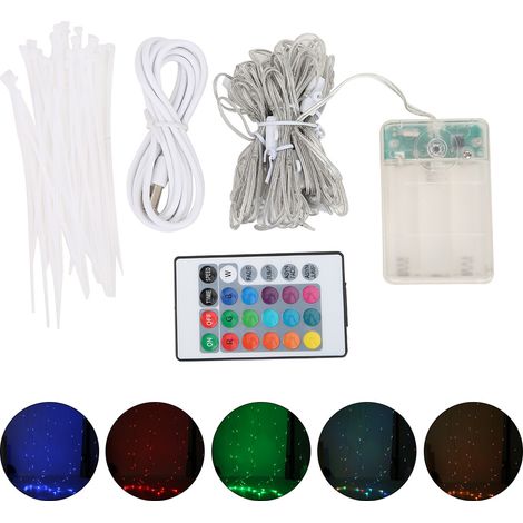 Guirlande lumineuse solaire décorative pour parasol et jardin (104 LED) (1/5)