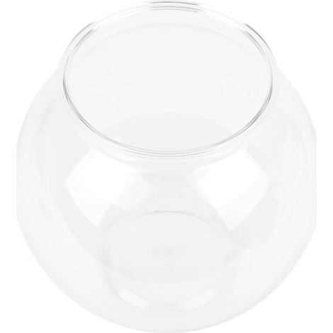 Bol à poisson rond en plastique robuste, petit réservoir polyvalent incassable pour décorations de bibliothèque de bureau L (1/5)