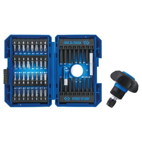 KING TONY - Coffret d'embouts avec cliquet paume de main - 49 pièces (1/5)