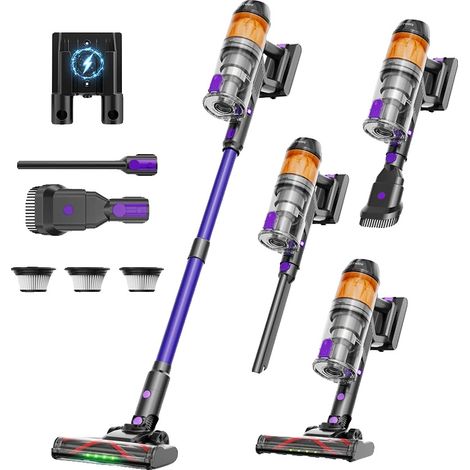 Aspiradora, potente succión, herramientas de limpieza versátiles, R11-Violeta, UE (1/2)
