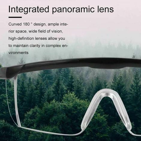 Lunettes de protection transparentes, protection anti-UV et anti-buée et anti-poussière, lunettes de protection (1/4)