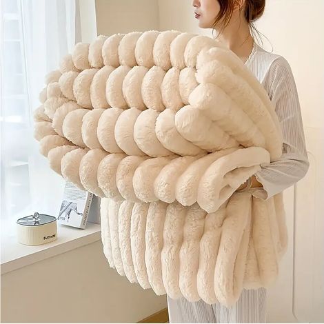 Plaid - 1,00 x 1,50 m - Beige (1/2)