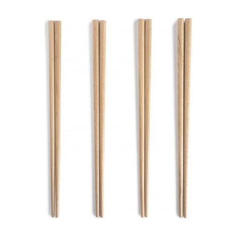Palillos chinos de madera, 24 cm, 8 uds