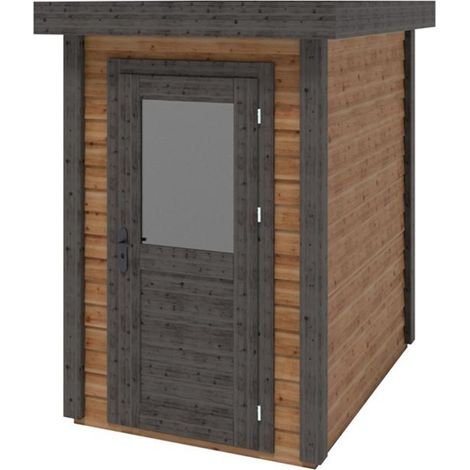 Casetta da giardino in legno Mira 1.59x2.09 m - 3.32 m2 - 28 mm - impregnata - 000109 (1/3)