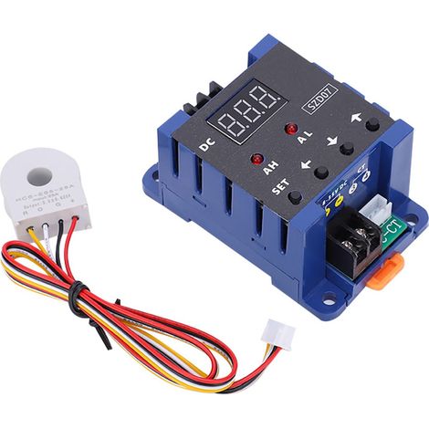 Ampèremètre Numérique DC Capteur de Courant Alarme de Dépassement de Limite Protection de Surcharge SZD07 DC8‑35V