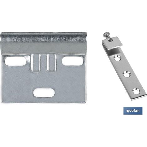 Verzinktes Garderobenbügel-Set 60 mm