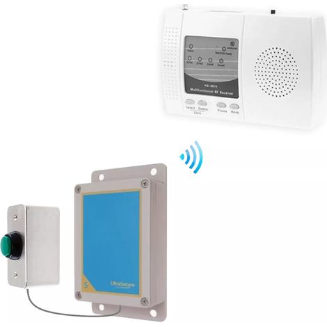 Sonnette sans-fil extérieure 900m longue distance bouton autonome haute résistance et carillon intérieur (gamme DA600+) (1/5)
