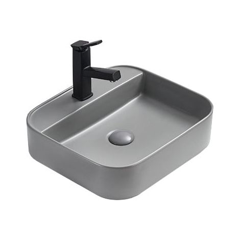 Mexen Sofia lavabo da appoggio 50 x 40 cm, grigio chiaro opaco - 22155061 (1/2)