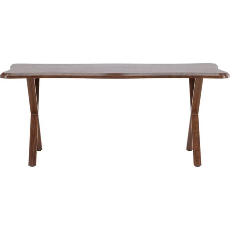 Fiona table de salle à manger 90x180 cm noyer décor. (1/4)