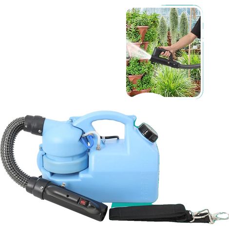 Pulverizador eléctrico ULV, potencia de 850 W, capacidad del depósito de 7 L, caudal de pulverización ajustable de 0 a 300 ml/min, alcance efectivo de 6 a 8 m, tamaño de partícula de la niebla de 0 a  (1/5)