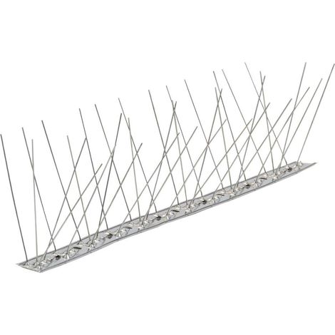 25 X DISSUASORE PER VOLATILI INOX CM.100 80 PUNTE