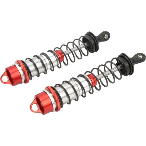Amortisseur arrière professionnel en alliage d'aluminium pour voitures télécommandées RC, compatible avec les modèles RC des séries ARRMA 1/7 et 1/8, de couleur rouge. (1/5)