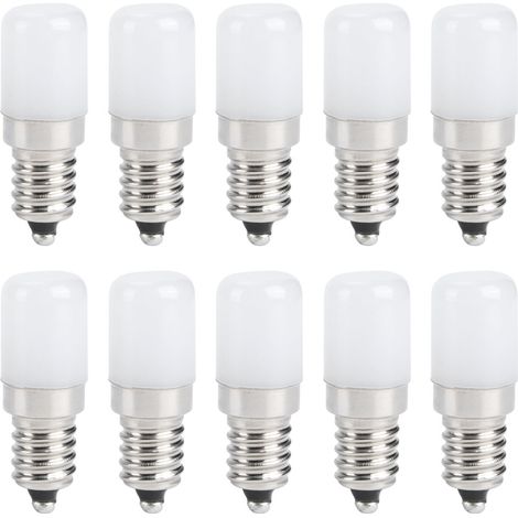 10 pièces 1.5W LED bougie ampoule vis douille lampe pièces de rechange AC 230V E14