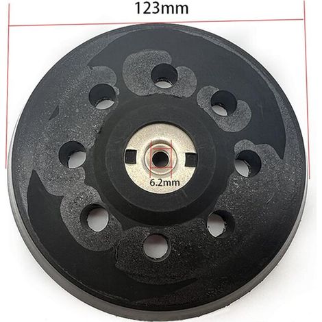 125mm Plateau de Poncage, Plateau pour Metabo SXE 325 Intec 425 Turbotec 631220000 (Noir) (1/4)
