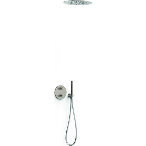Kit robinet thermostatique encastré 2 voies pour douche Therm-box Acier - TRES 28135005AC
