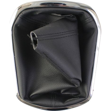 Dust cover for the gearshift knob of the Chevrolet Cruze 2016 with manual transmission and black chrome stitching (one piece).--DTEKGAZ (1/4)