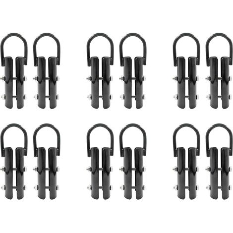 1,5 Pouces Corde d'escalade Clamp, 12 Jeux de Corde Grimpez Fermoir Entraînement Rig Crochet de Fixation pour Corde Escalade en Salle de Musculation (1/5)