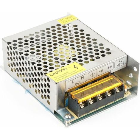 12V 5A Convertisseur de Commutation alimentation,AC110V/220V à 60W Transformateur pour CCTV,Radio,Projet Informatique,LED Ruban (1/5)