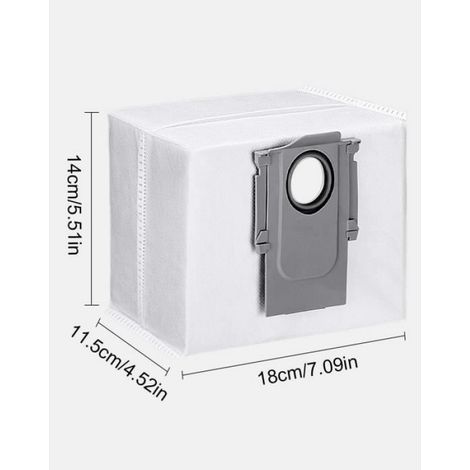 Lot de 12 sacs à poussière pour aspirateur Roborock S7/S7 Plus/S7 MaxV Ultra / Q7+/Q7 Max+/Q5/Kit d'accessoires de rechange jetables (1/4)