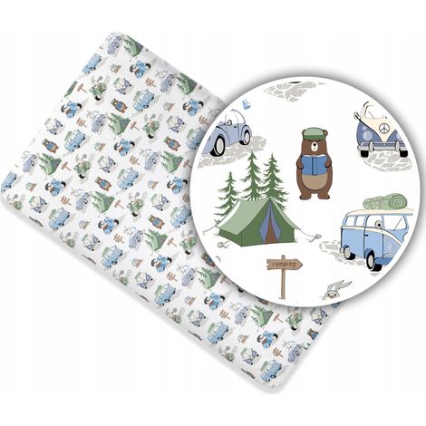 Drap en coton POUR berceau, motifs 120x60 (1/5)