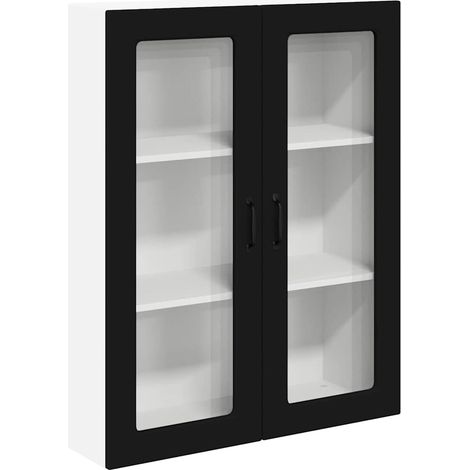 Meuble mural de cuisine,Armoire de cuisine Noir 80 x 31 x 100 cm Bois d'ingénierie CFW16066 (1/5)