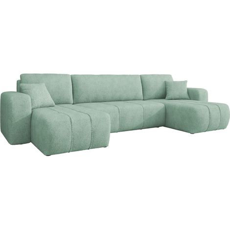 Sofá rinconero Comfivo Laurus II, Coral 55, Función de descanso, Almacenaje, 312x145x82cm, 0 (1/5)