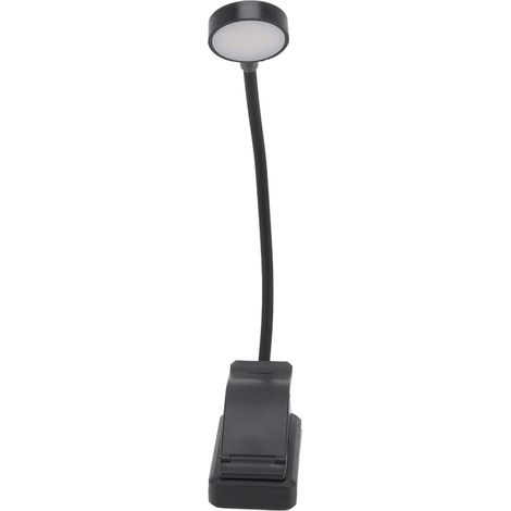 Lampe de lecture LED rechargeable USB, lampe de bureau à pince pour lire, idéale pour les dortoirs universitaires, les bureaux, les chambres et les salons. (1/5)