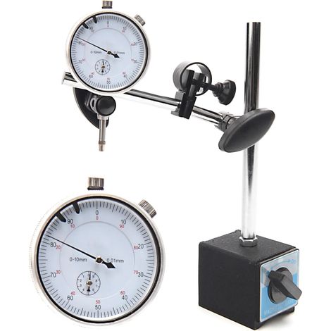 RELOJ COMPARADOR CON BASE MAGNETICA IMANTADA Y ESTUCHE PROTECTOR (1/5)