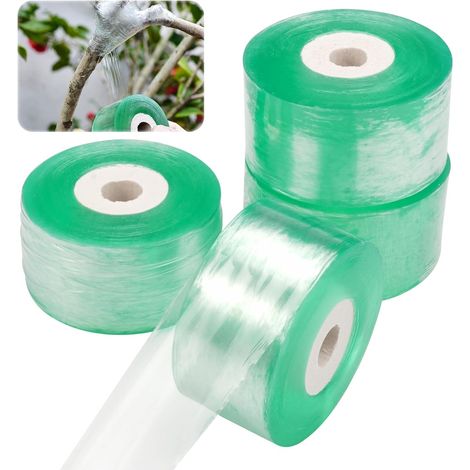 Pièces Rubans de Greffage,100m × 3cm Ruban Greffage Transparent,Rouleaux de Ruban Greffage,Ruban de Greffe Biologiskt nedbrytbar,Auto-adhésif Greffage Ruban,Ruban Film a Greffer pour Greffage Pépinièr (1/5)