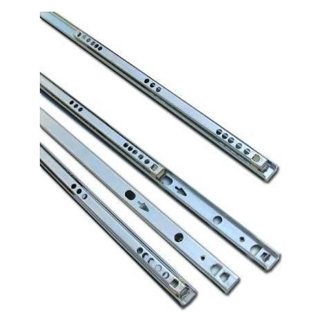 5 Paires de glissières à tiroir en métal à roulement à Billes 310 mm de Profondeur pour 17 mm (1/2)