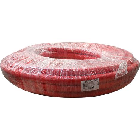 Tube PER prégainé isolé Rouge Ø12 - 50 mètres - Barbi Blansol