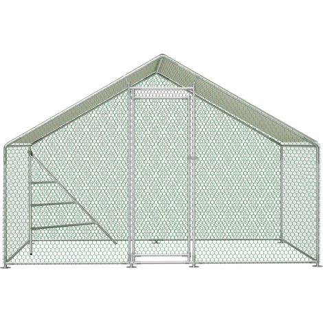 Poulailler avec structure d'escalade en métal, adapté aux animaux de compagnie, de haute qualité et durable