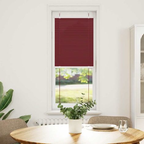 Maison Exclusive - Tenda Plissettata Rosso Bordeaux 40x150 cm Larghezza Tessuto
