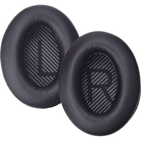 Replacement Earbuds for QC25, Cushion ears Cushion for Bose Calme Comfort 15 QC15 QC35 Ae2 Ae2i Ae2w, Around of the ecouteurs ears Bushing and Mat of Foam indoor (Black)- (1/5)