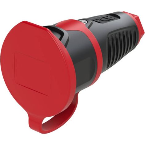 PCE 2411-sr Presa di sicurezza Gomma, Plastica 230 V Nero, Rosso IP54 (1/3)